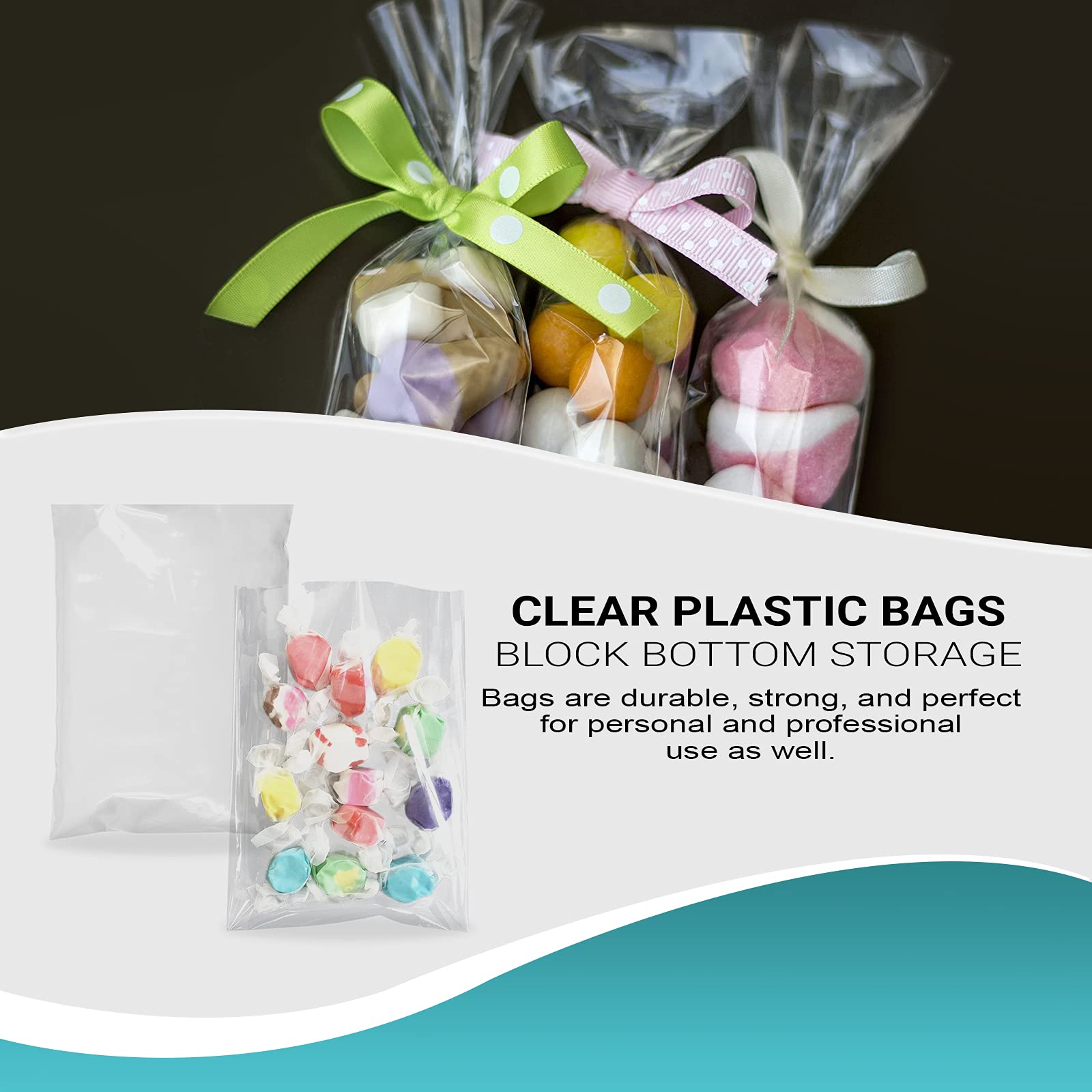 1000 Pack 4x6 Inch Clear Plastic Bags for Packaging - 4 Mil Durable Polyethylene Bakery Bags with Open Top | Perfect for Popcorn, Homemade Bread, Cookies, Candy & Retail Display | Food Safe Resealable Storage Bags for Bakeries, Parties & Small Business Packaging