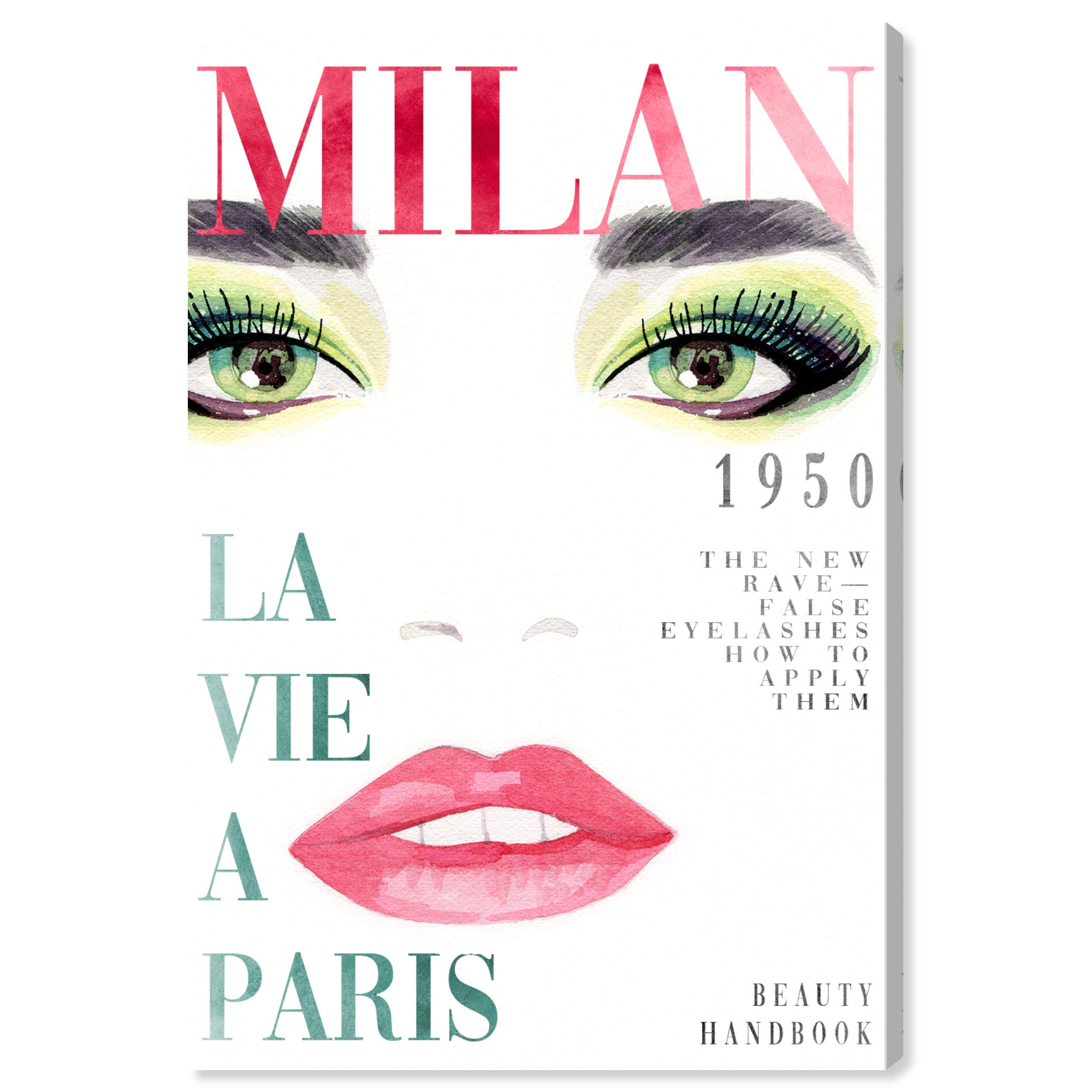 Oliver Gal Artist Co. 'Cover Watercolor Couture' Advertising Wall Art Canvas Print - 36