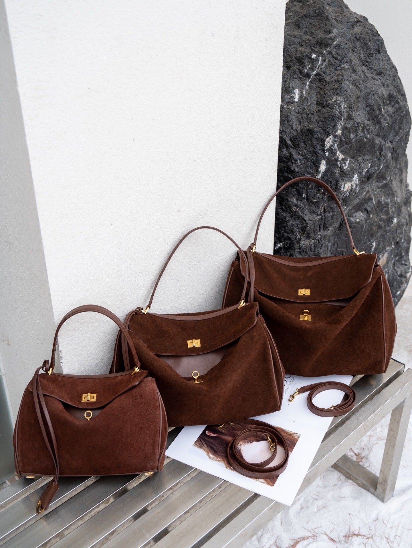 Premium Genuine Leather Shoulder Bag for Women - Fashionable Crossbody Purse with Adjustable Strap - Perfect for Work, Travel & Everyday Use