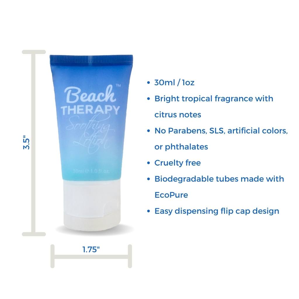Beach Therapy Body Lotion 30ml - Hydrating Moisturizer for Dry Skin | Perfect for Vacation, Spa Days & Summer Skincare Routine