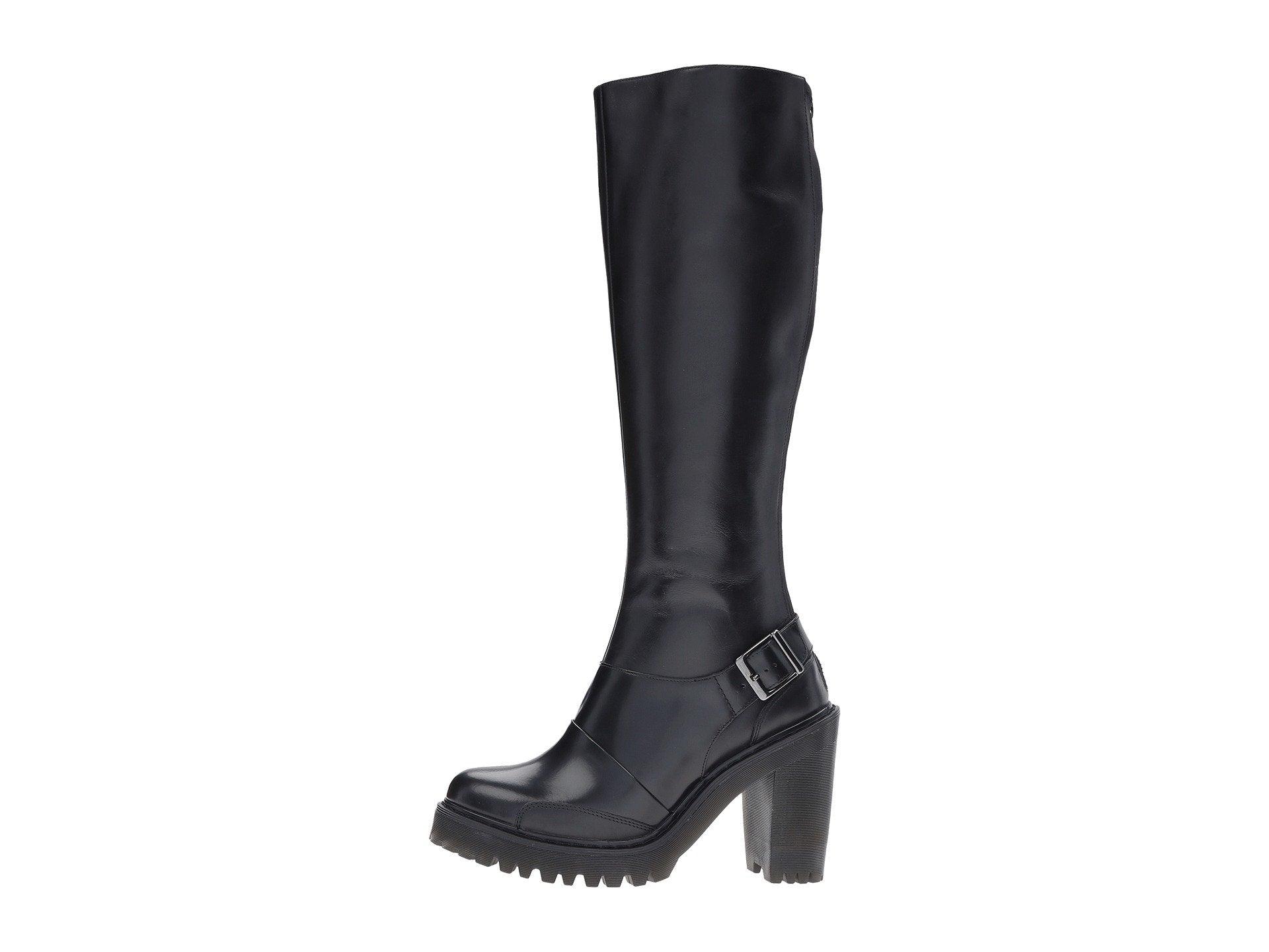 LYANNA Black Polished Buttero Boot - Stylish & Comfortable Leather Boots for Women, Perfect for Casual Outfits, Work & Outdoor Activities
