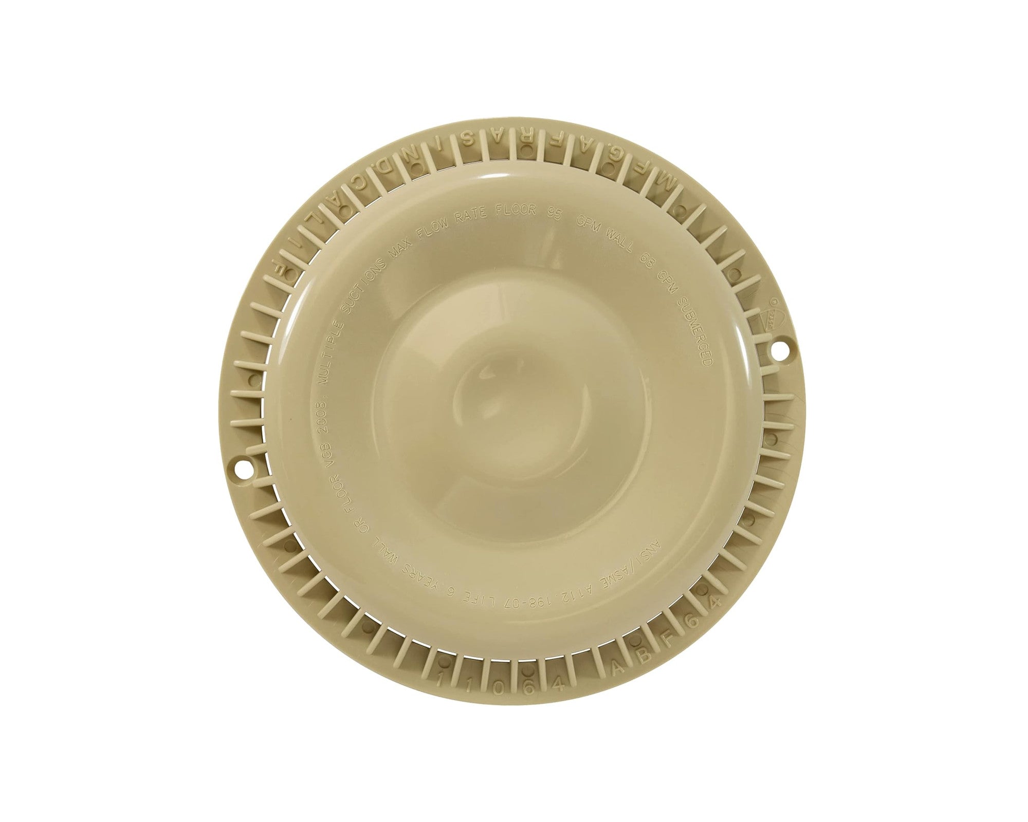 Afras Anti Vortex ABS Drain Cover 7.375 Inch - Heavy Duty Bathroom & Shower Drain Grate for Home & Commercial Use