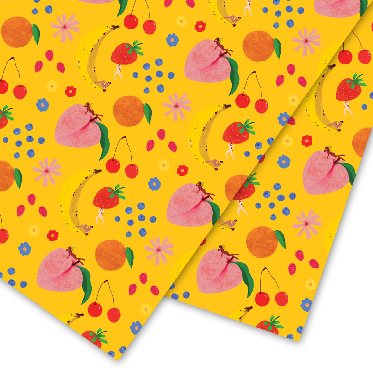 Fruitastic Wrapping Sheet - Colorful Fruit Pattern Gift Wrapping Paper for Birthdays, Parties & Special Occasions | Perfect for DIY Crafts, Gift Bags & Present Wrapping