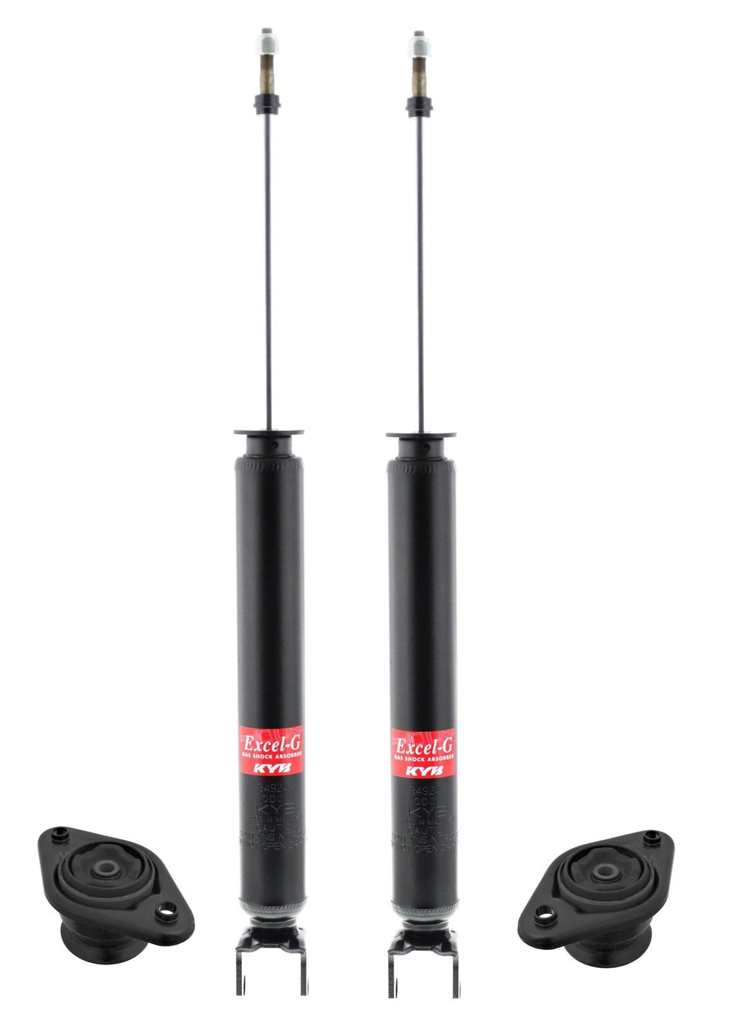 New Rear Shock Absorbers and Upper Mounts Kit - Compatible with Kia Optima & Sonata - Smooth Ride & Enhanced Stability - Perfect for Daily Commuting & Road Trips