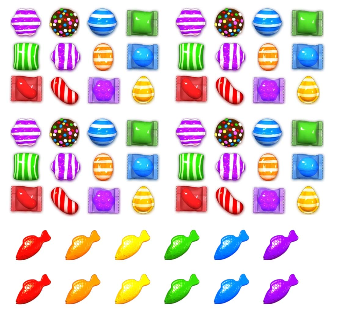Candy Crush Nail Decals Art - Self-Adhesive Nail Stickers for Women, Girls | Perfect for Parties, Holidays, Nail Salon & DIY Manicure at Home