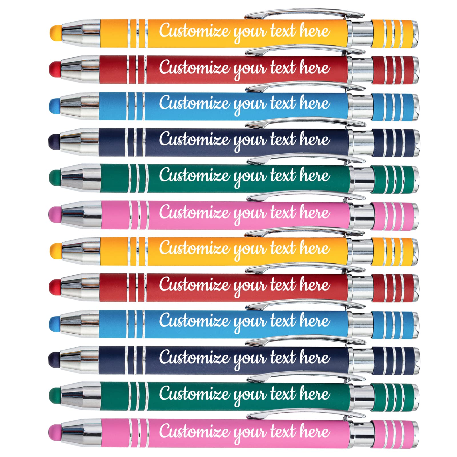 Custom Engraved Pens with Name & Logo - Personalized Ballpoint Pens for Office, Business, Wedding, Birthday & Graduation Gifts - Bulk Pack of 300 - Perfect for Corporate Events, Promotions & Special Occasions