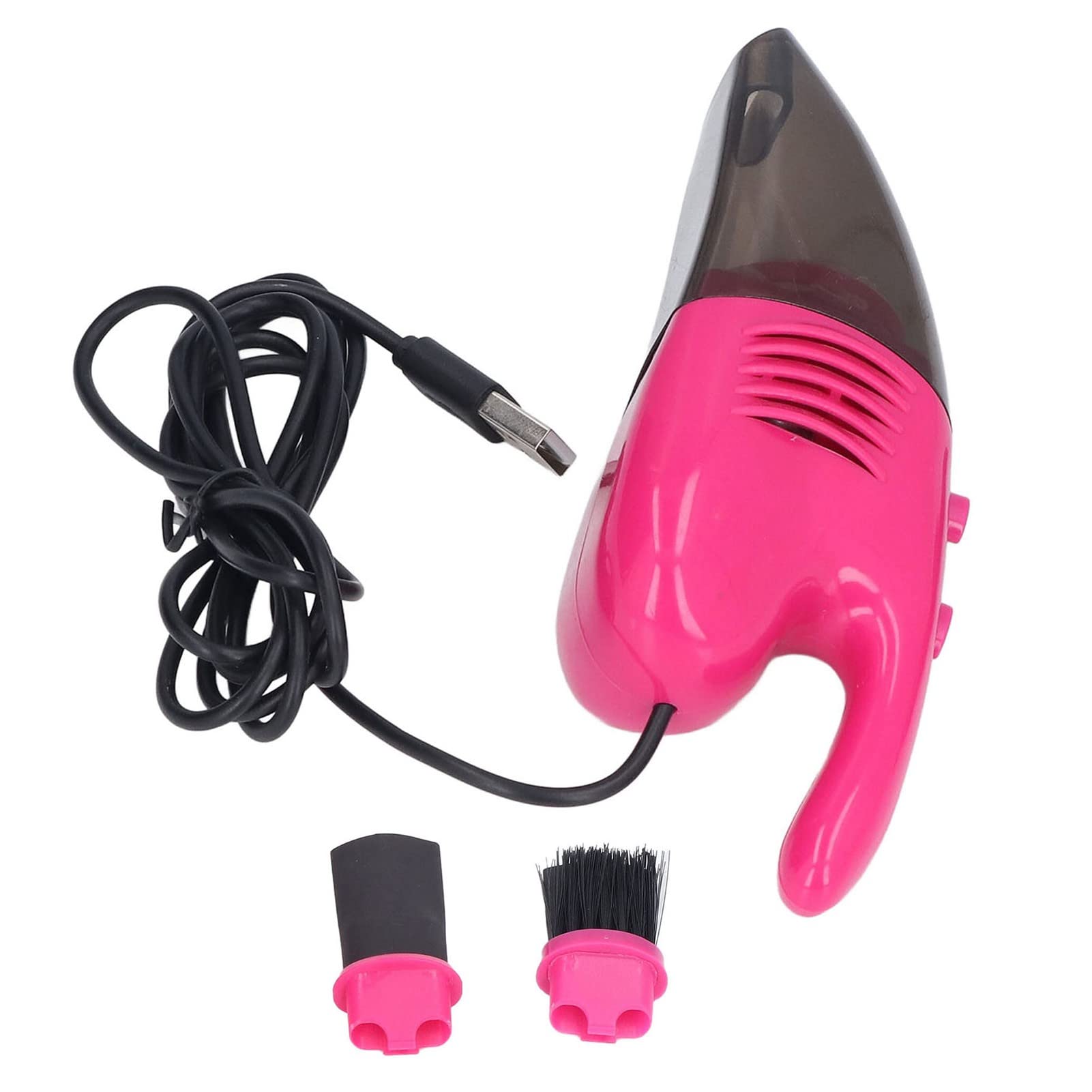 LISND Mini Keyboard Vacuum Cleaner - Compact & Energy Efficient for Office, Computer, Car, Home - Perfect for Cleaning Crumbs, Dust, Pet Hair (Pink)