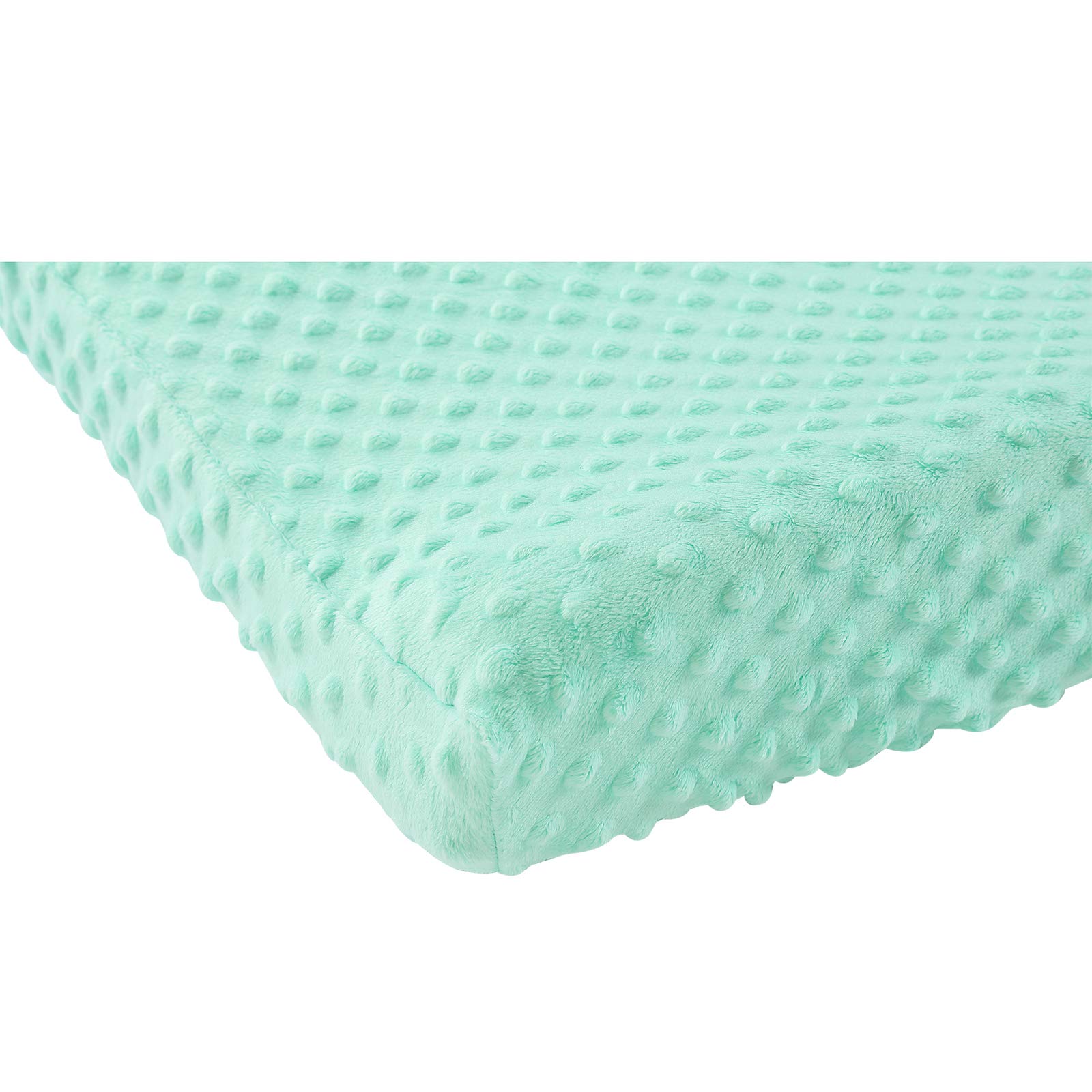 Soft Minky Dot Baby Changing Pad Cover - Ultra Comfortable & Safe for Newborns - Fits 32