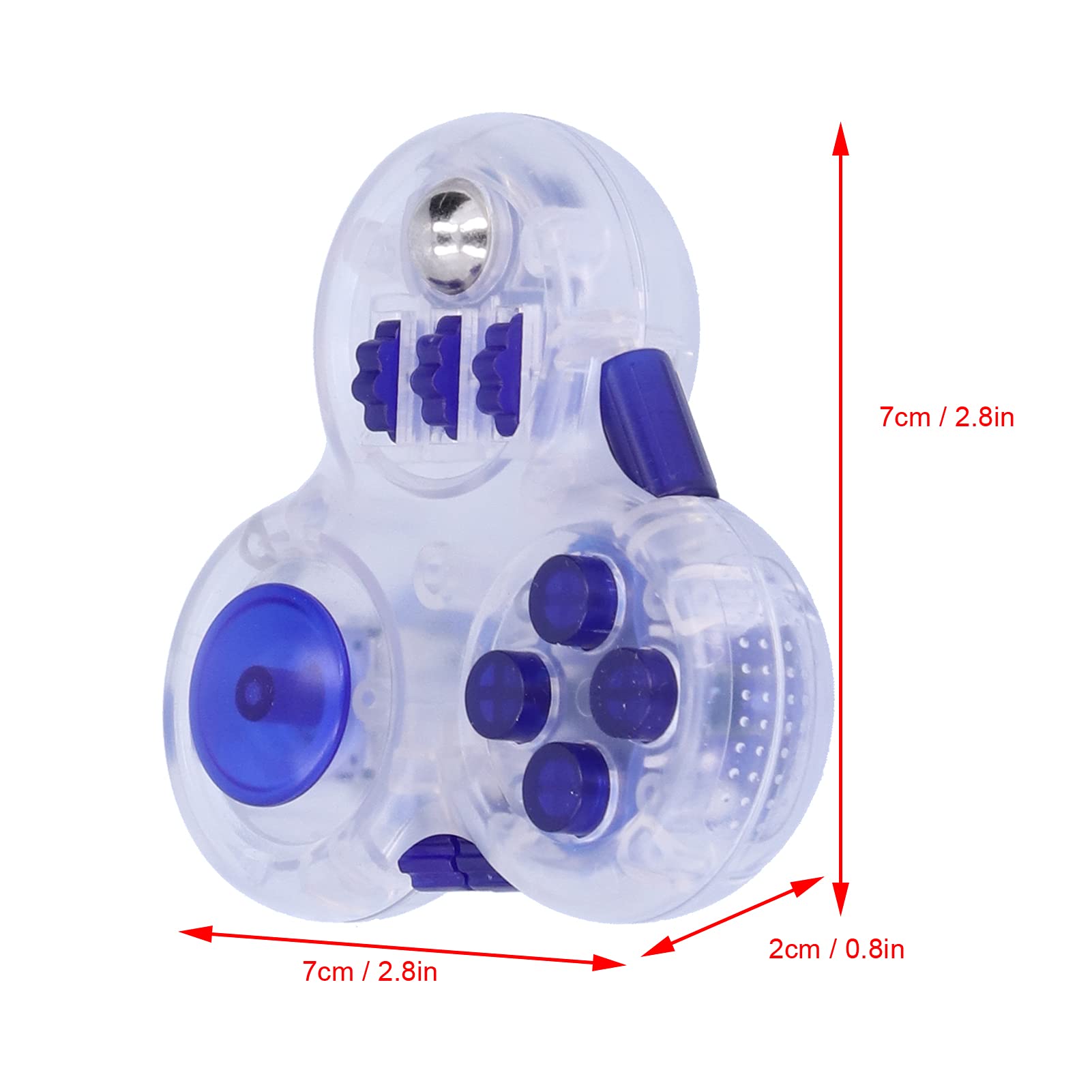 Durable Fidget Controller Pad Cube - Stress Relief for Home & Office