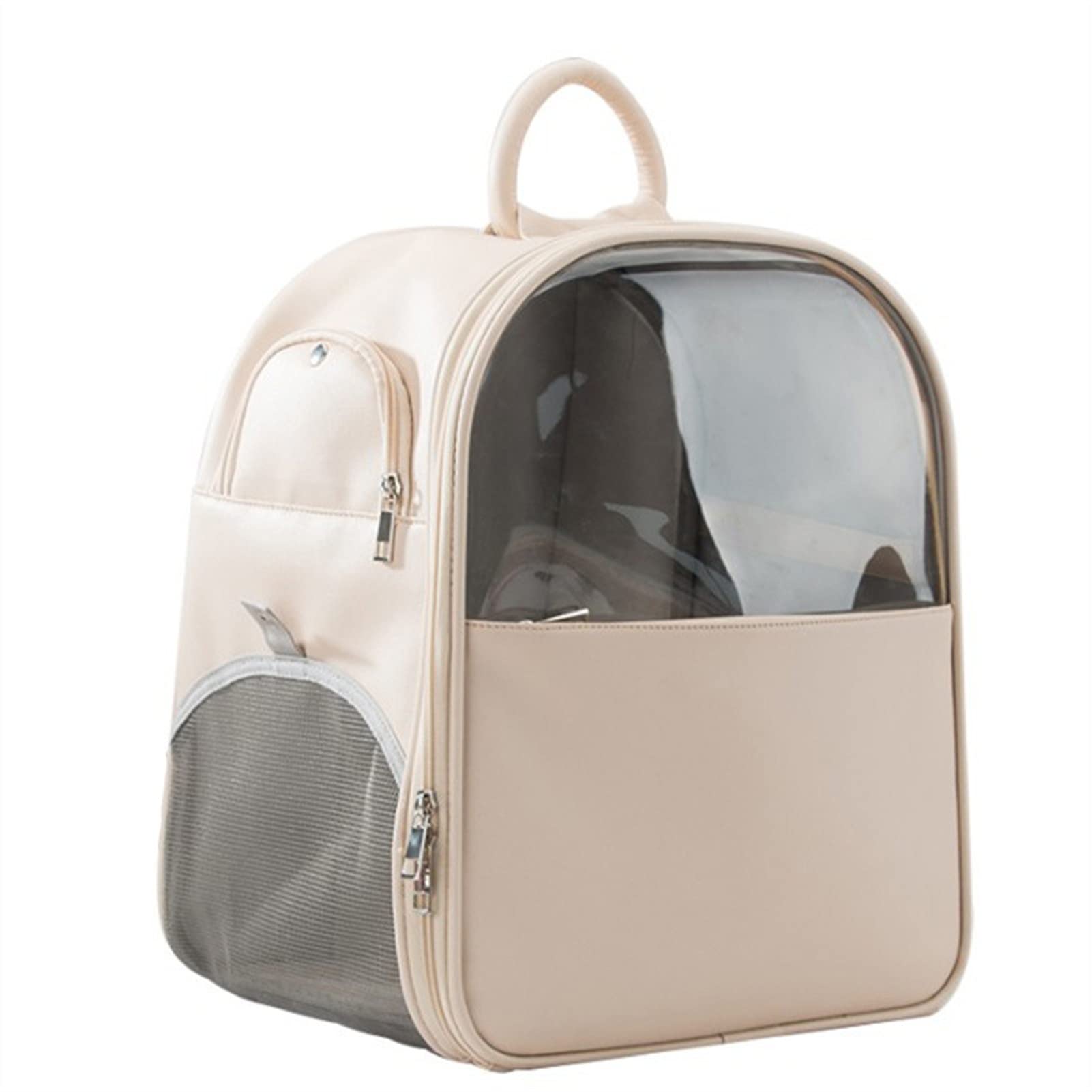 Fashion Pet Carrier Backpack - Breathable PU Leather for Cats & Dogs - Outdoor Travel & Daily Use