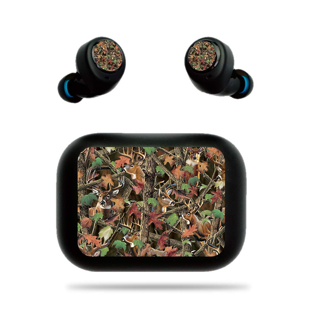 MightySkins Protective Vinyl Wrap Cover for Amazon Echo Buds - Buck Camo Design | Durable, Customizable Decal Skin | Easy to Apply & Remove | Made in USA | Perfect for Outdoor Adventures & Personal Style Enhancement