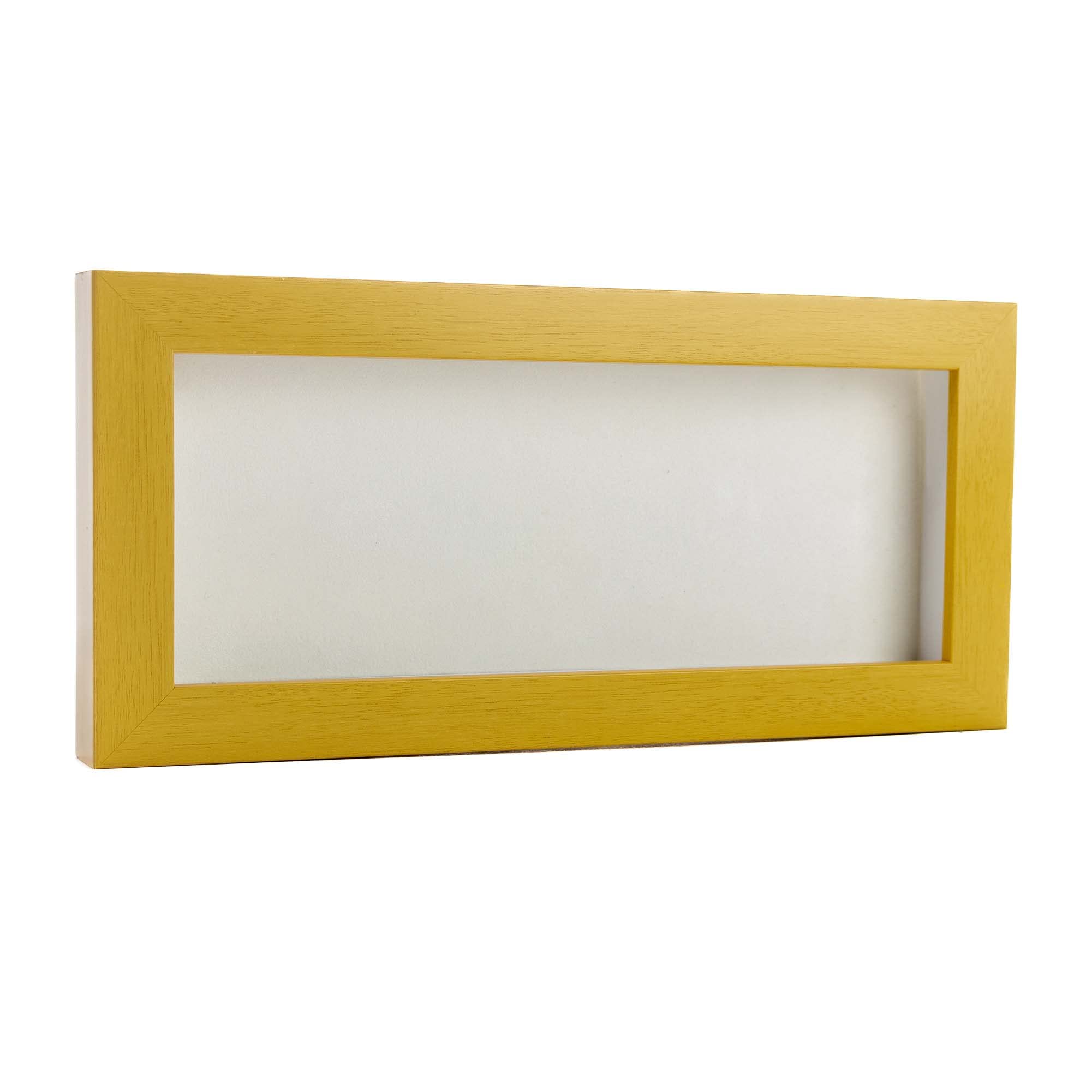 8x16 Shadow Box Frame - Traditional Natural Wood 15/16