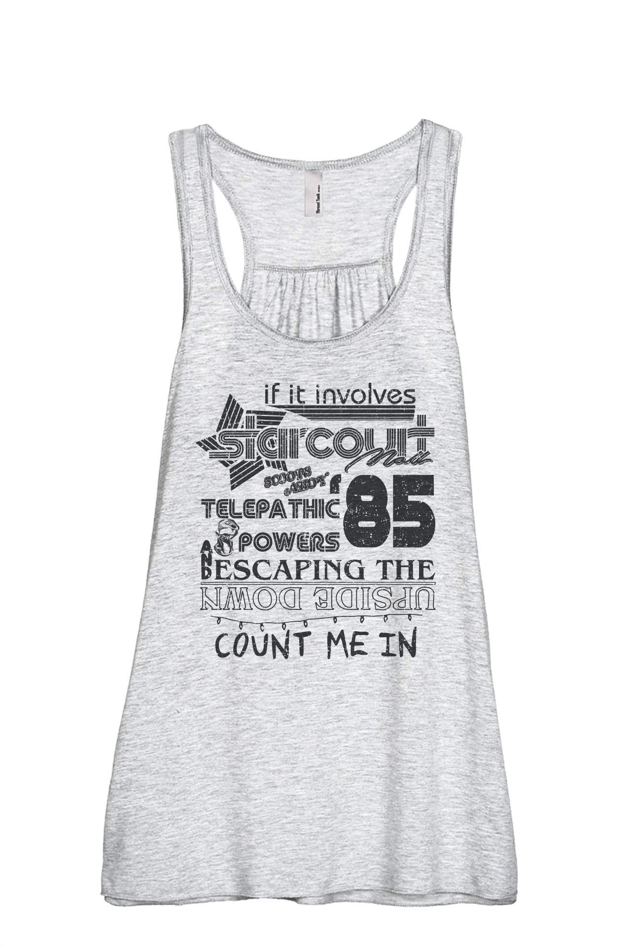 Stranger Starcourt Mall Women's Fashion Sleeveless Flowy Racerback Tank Top - Summer Casual Wear, Gym Workout & Beach Outfit