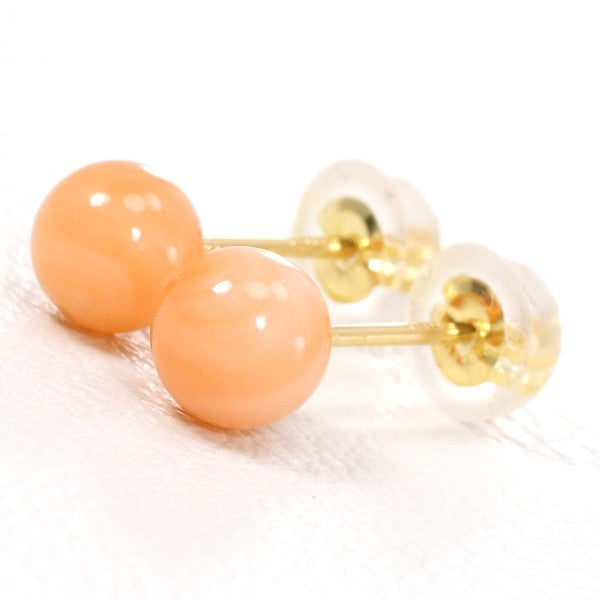 18K Yellow Gold Coral Earrings for Women - Elegant Handmade Jewelry Gift for Birthday, Anniversary & Special Occasions