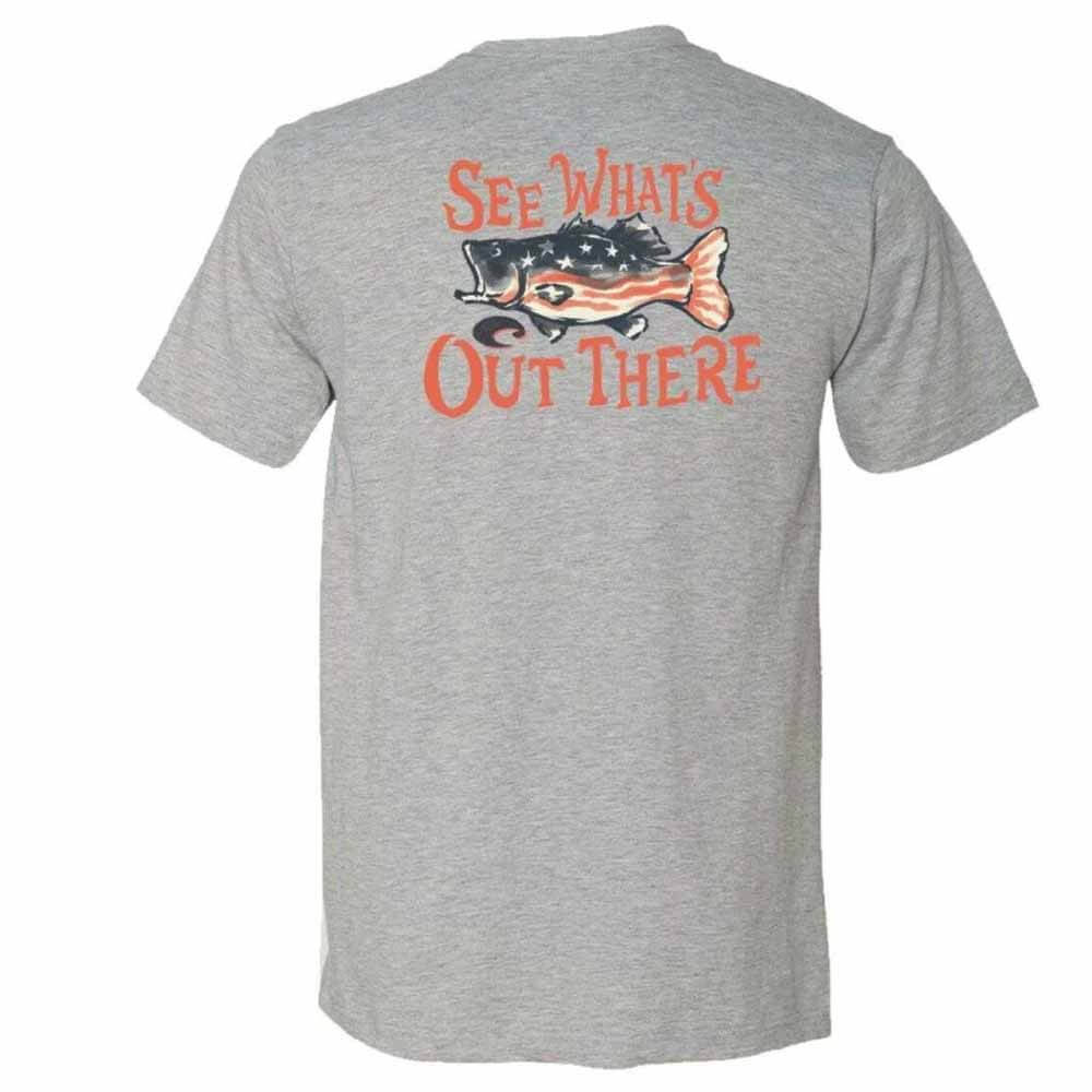 Premium Costa Grey Heather Freedom Bass T-Shirt - Soft Cotton Men's Tee for Casual Wear, Concerts & Outdoor Activities