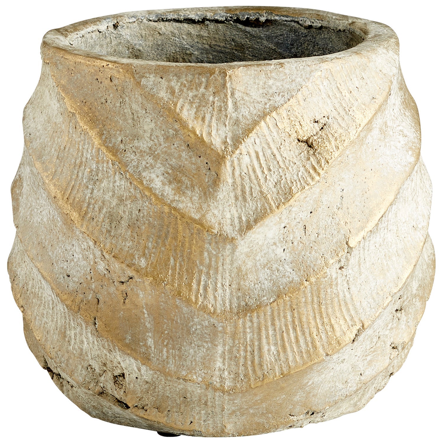 Cyan Design 11057 Cache Creek Planter - Large Brown Sandstone Flower Pot for Indoor & Outdoor Decor | Perfect for Home, Garden, and Patio