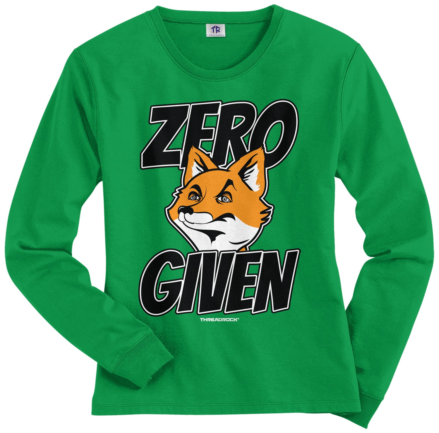 Threadrock Women's Zero Fox Given Long Sleeve T-Shirt - Soft Cotton Casual Top for Everyday Wear | Perfect for Work, Gym & Outfits