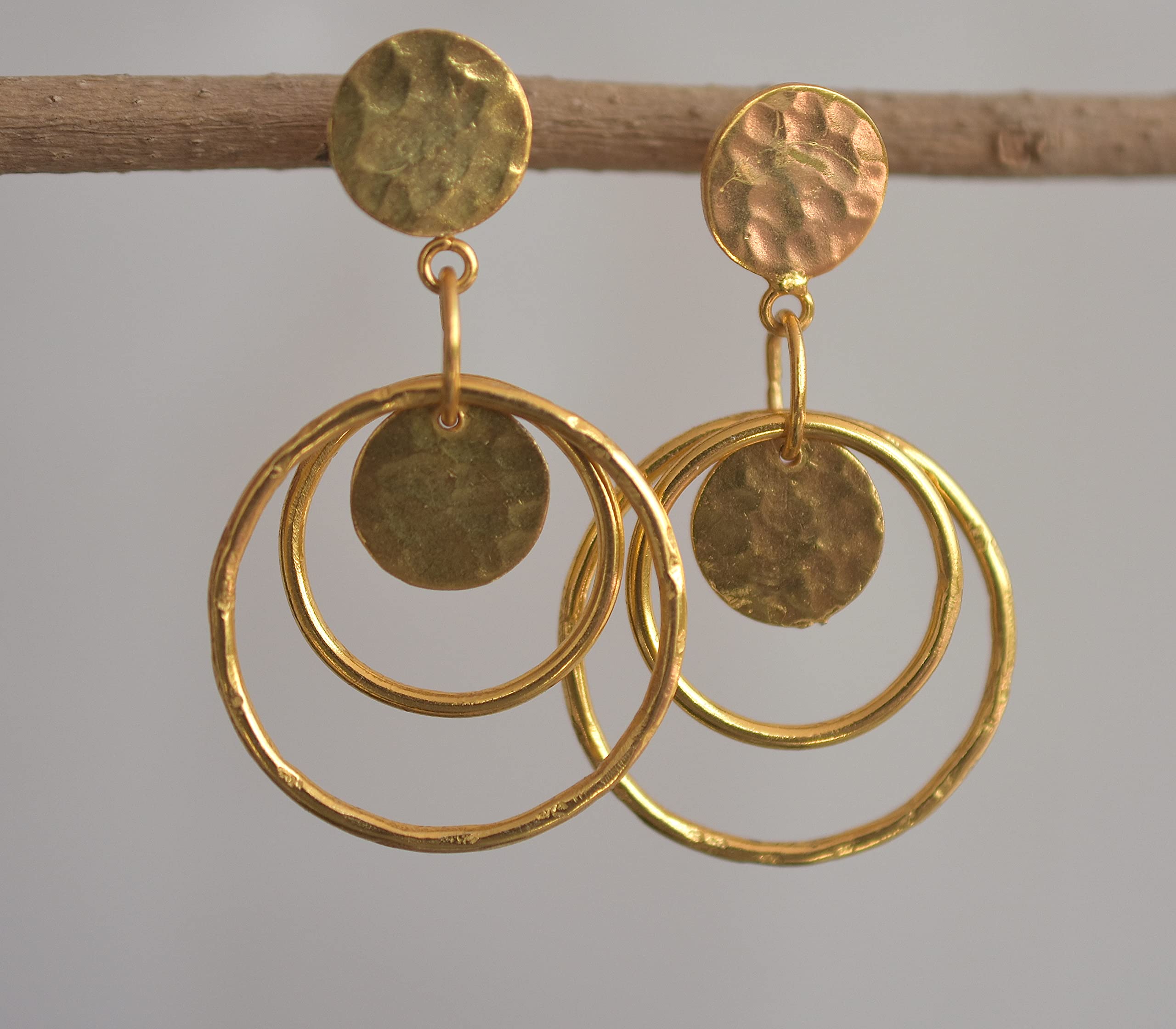 Veracity Jewelry 18K Gold Plated Handmade Dangle Earrings for Women - Elegant Fashion Jewelry Gift for Her - VE-349 | Perfect for Weddings, Parties & Special Occasions