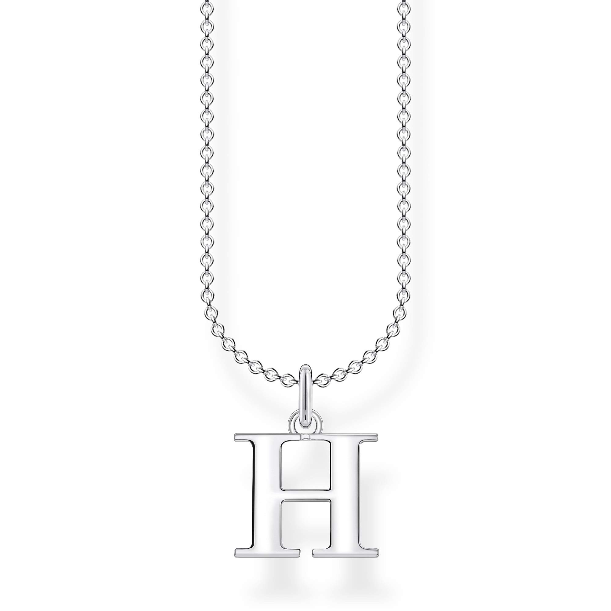 THOMAS SABO Letter Necklace - 925 Sterling Silver Initial Pendant for Women | Perfect Gift for Birthday, Anniversary & Everyday Elegance
