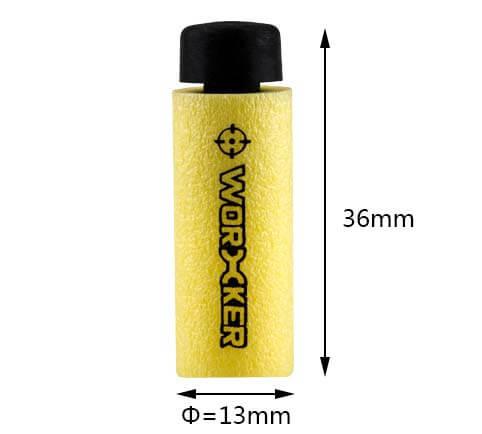 Worker Stefan 36mm Short Darts 50pcs - High Performance Foam Darts for Nerf Blasters | Perfect for Nerf Battles, Target Practice & Outdoor Games