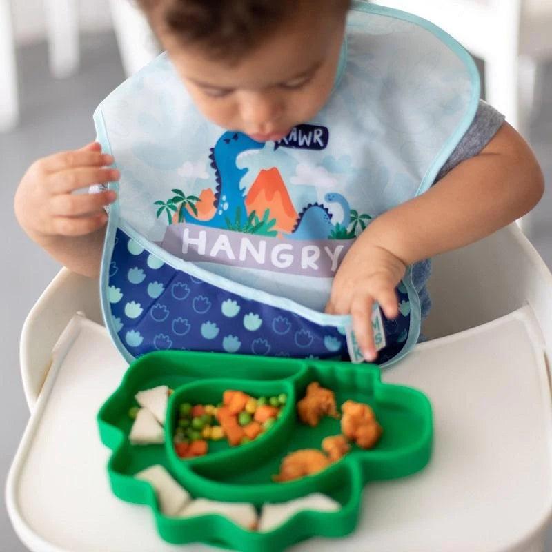 Bumkins SuperBib 3 Pack - Waterproof Baby Bibs for Messy Eaters | Soft, Adjustable & Easy Clean Feeding Bibs for Infants & Toddlers | Perfect for Meal Time, Daycare & Travel