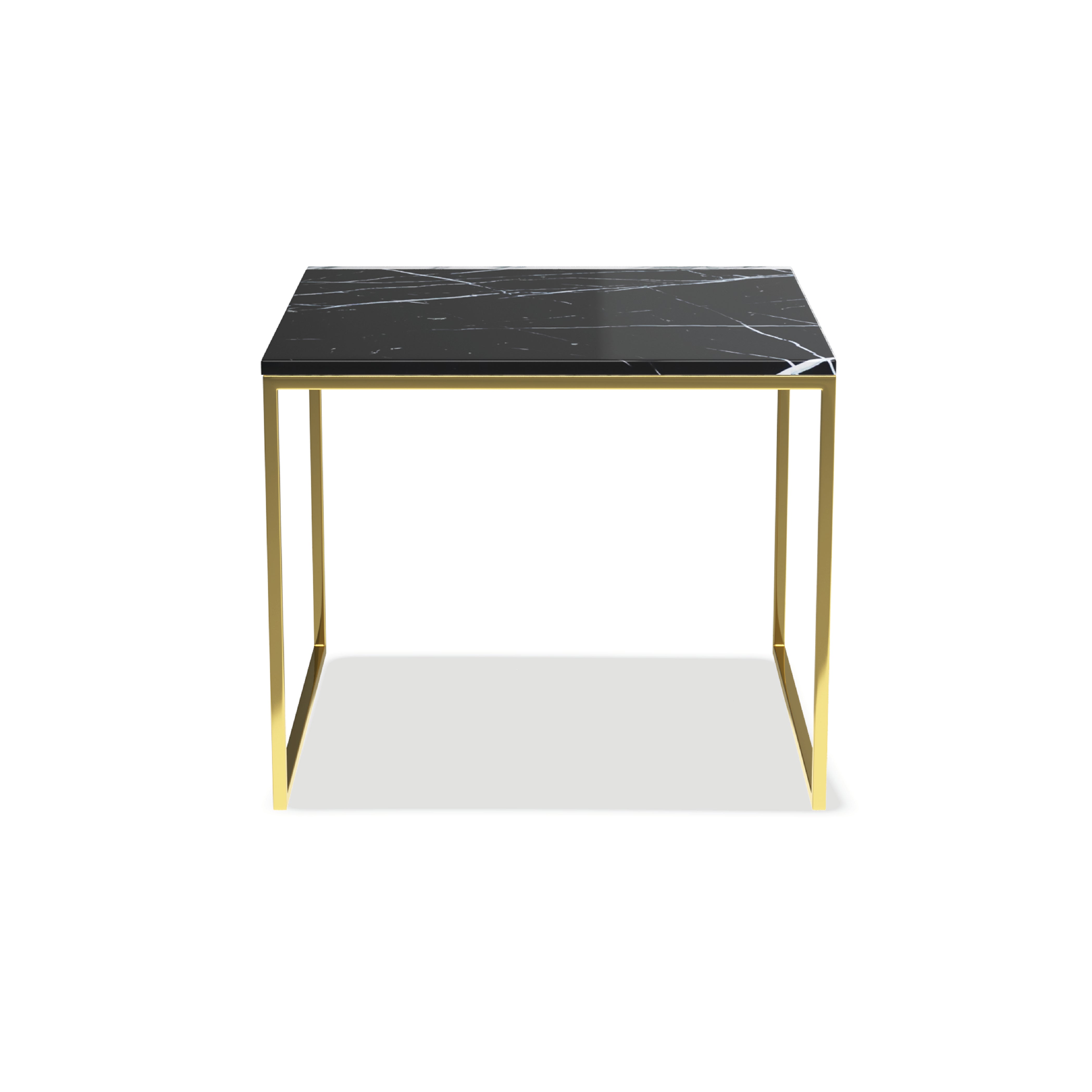 Camille Marble Side Table - Elegant Round End Table with Natural Stone Top | Perfect for Living Room, Bedroom, or Office Decor