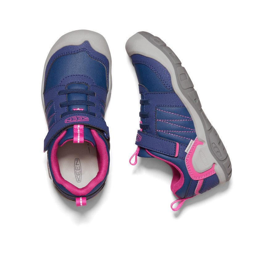 Big Kids' Knotch Peak Sneakers - Blue Depths/Pink Peacock | Lightweight Comfortable Running Shoes for Boys & Girls | Perfect for School, Playground & Outdoor Activities