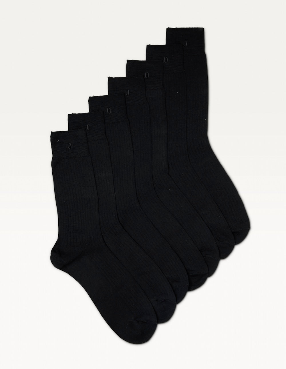 7-Pack Black Socks for Men & Women - Soft Comfortable Cotton Crew Socks for Everyday Wear, Sports & Work