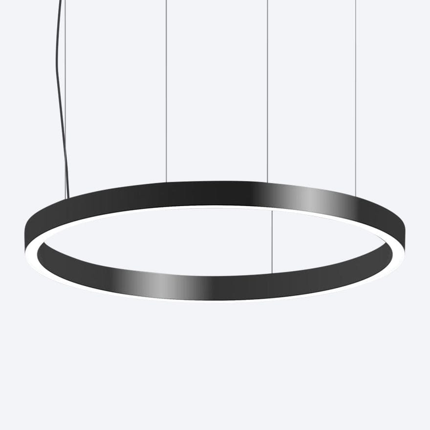 80W LED Pendant Light Ring - 60 Inch Modern Hanging Fixture for Dining Room, Kitchen Island & Bedroom Lighting