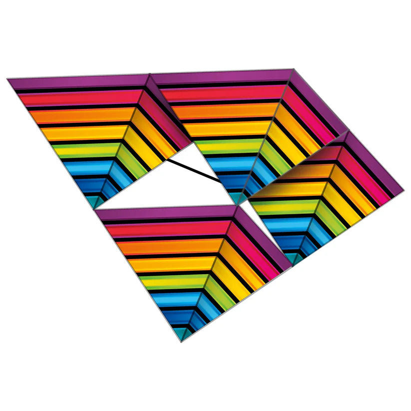 51 SuperSize 3D Tetra Cellular Kite - Giant Outdoor Flying Kite for Beach, Park & Backyard Fun - Perfect for Kids, Adults & Family Activities