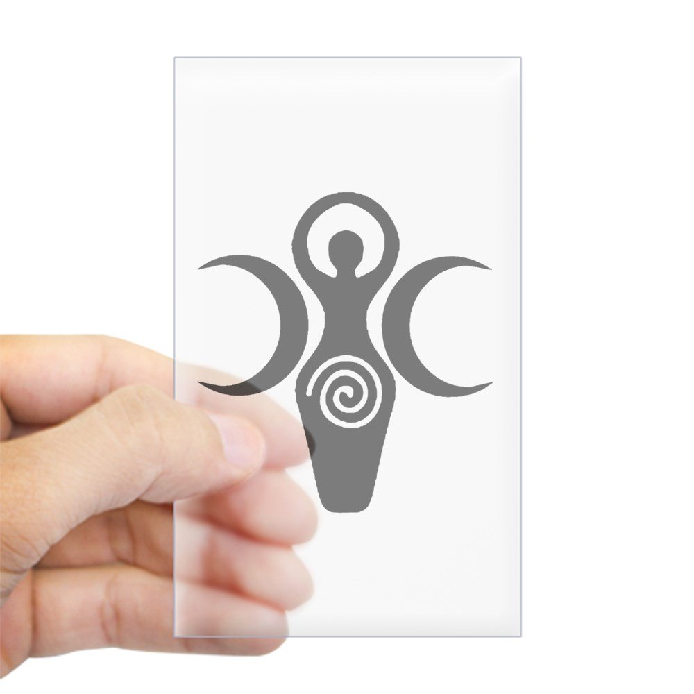 Goddess Crescent Moons Rectangle Sticker - Durable Car Decal & Bumper Sticker for Windows, Laptops, Notebooks - Perfect for Car Decor, Laptop Personalization & Gift Giving
