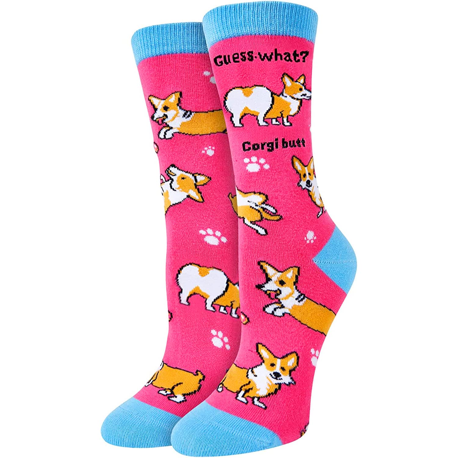 Funny Cow Print Socks for Women - Novelty Chicken, Rooster, Dog & Sloth Animal Socks - Perfect for Gifts, Costume Parties & Casual Wear