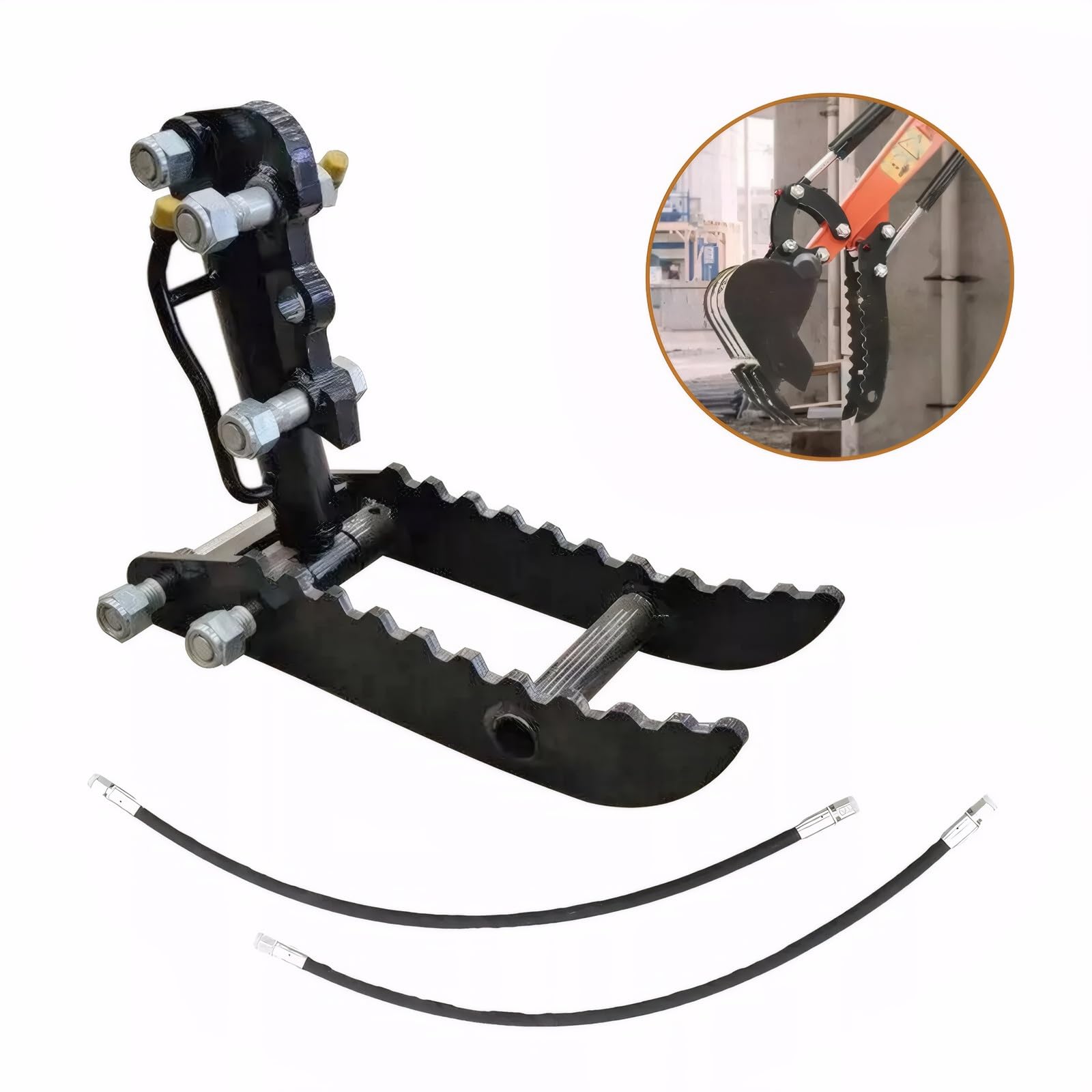 Universal Hydraulic Thumb Clamp for Mini Excavators - 90mm/3.45