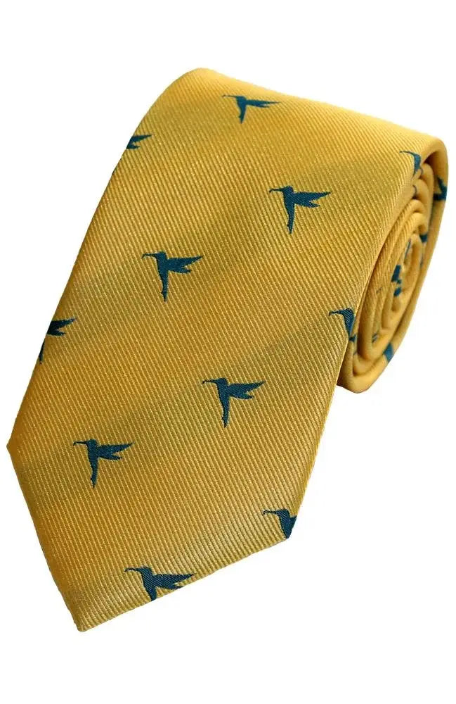 LA Smith Country & Hobby Hummingbird Silk Neckties for Men - Elegant Formal Wear for Weddings, Business Meetings & Special Occasions