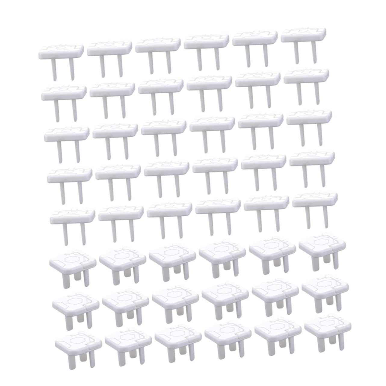 FAVOMOTO 2 Sets Child Proof Outlet Covers - 100 Pack White Electrical Socket Safety Plugs for Baby Proofing - Ideal for Homes, Nurseries & Playrooms