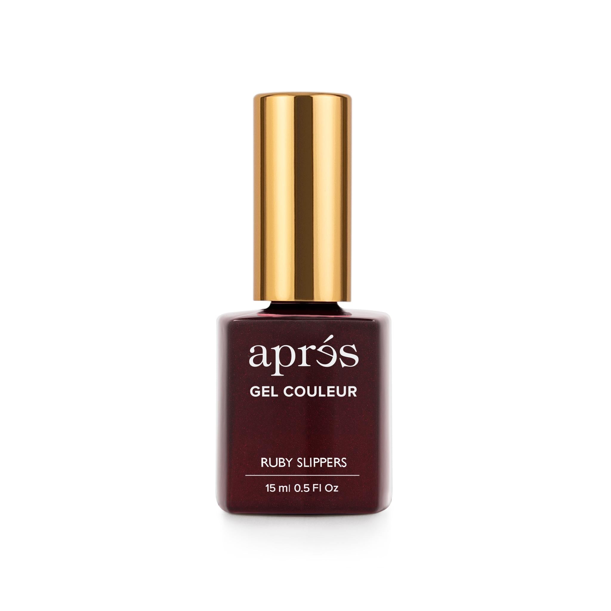 Apres Gel Nail Polish - Ruby Slippers Red Gel Color | Long-Lasting Salon Quality Manicure | Perfect for Holidays, Parties & Special Occasions