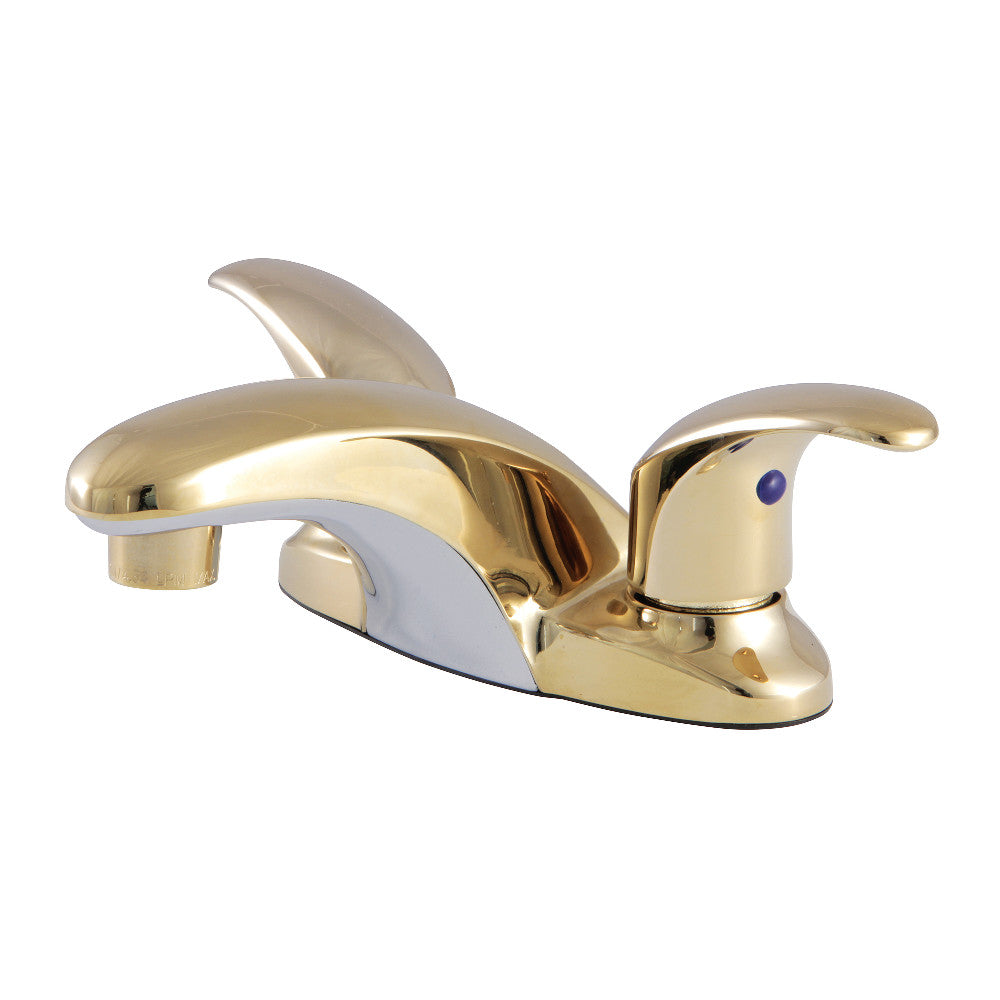 Kingston Brass KB6251LP 4-Inch Centerset Bathroom Faucet - Chrome Finish, Single Handle, Water-Saving Design for Sink Vanity or Powder Room - Perfect for Home, Hotel & Commercial Use