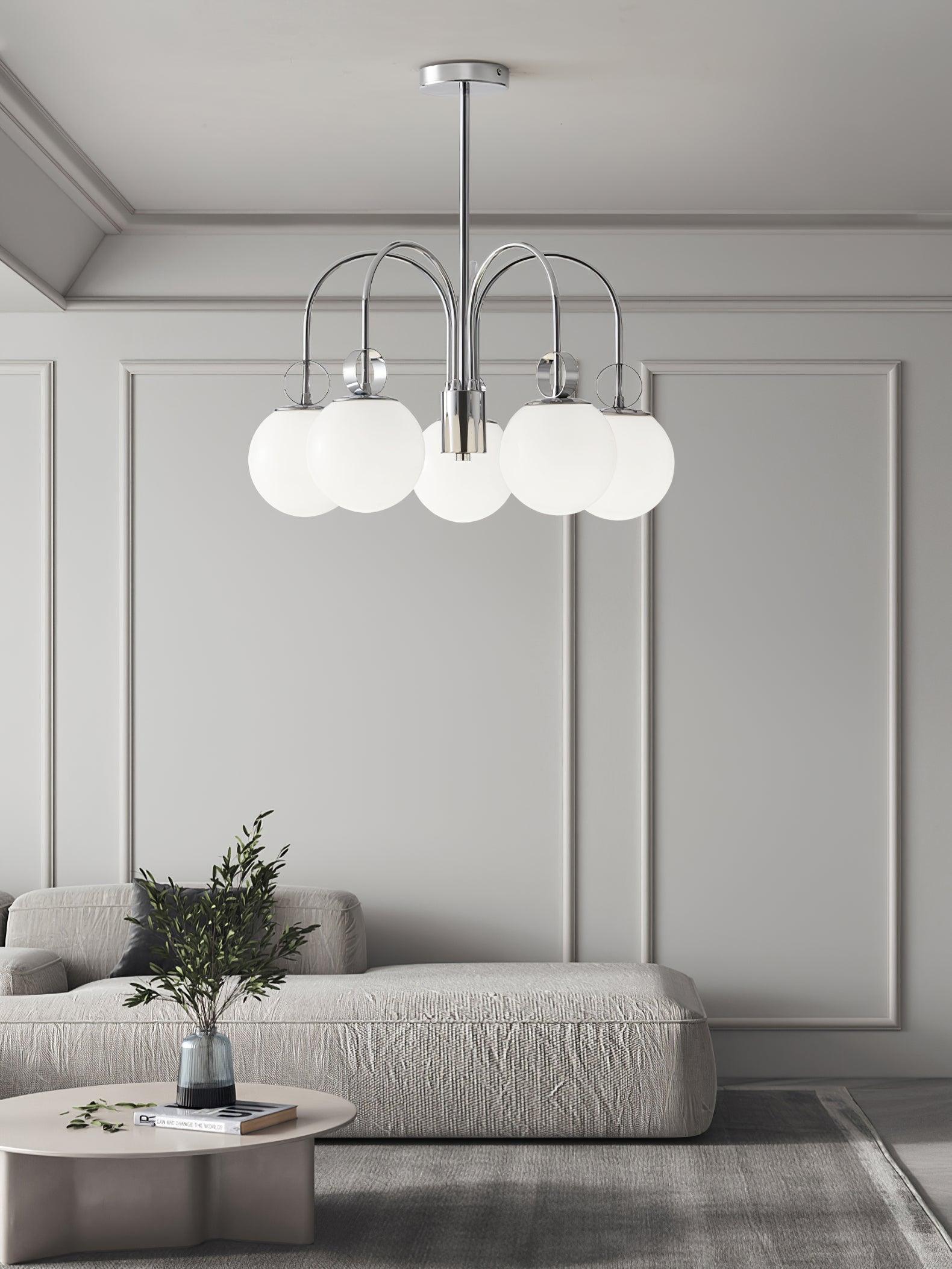 Carisa Collection Elegant Crystal Chandelier - Modern Ceiling Light Fixture for Dining Room, Living Room & Bedroom Decor