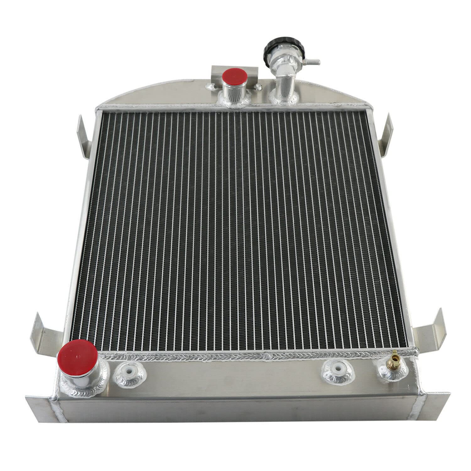 1930-1932 Ford Hi-Boy Hot Rod Aluminum Radiator - 3 Row High Performance Cooling for Ford V8 Engine - Perfect for Classic Car Restoration & Hot Rod Builds