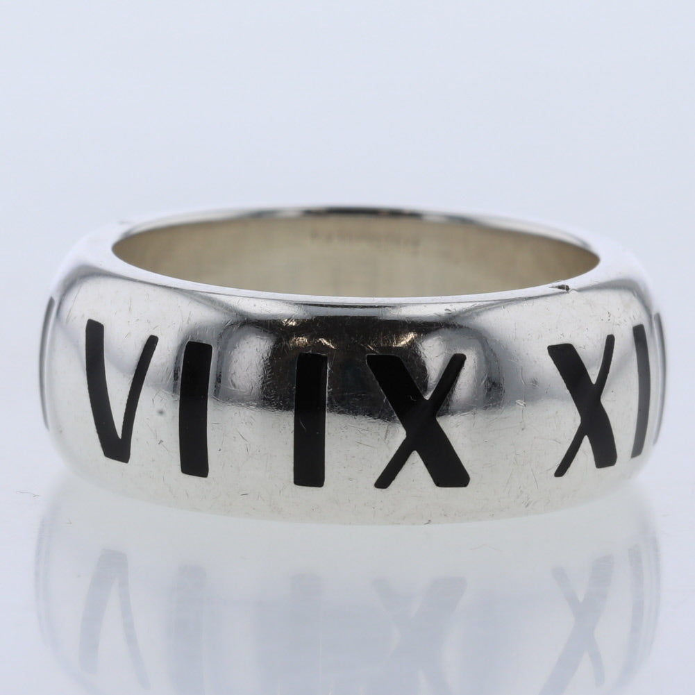 2003 Atlas Band Ring - Vintage Inspired Silver Ring for Men & Women - Perfect for Weddings, Anniversaries & Everyday Wear