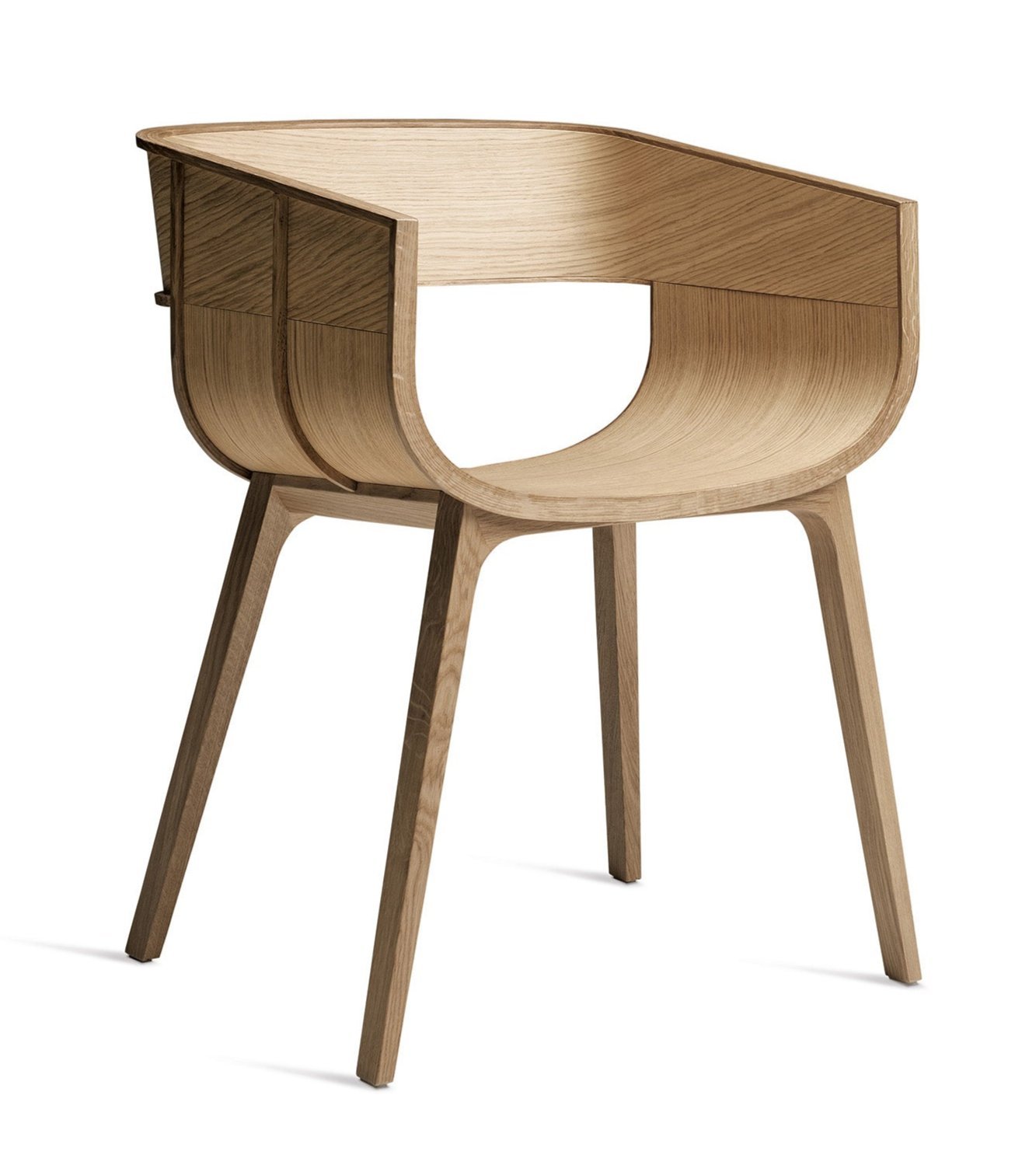 Casamania Modern Maritime Wood Chair - Solid Teak Dining Chair for Kitchen, Patio & Outdoor Use