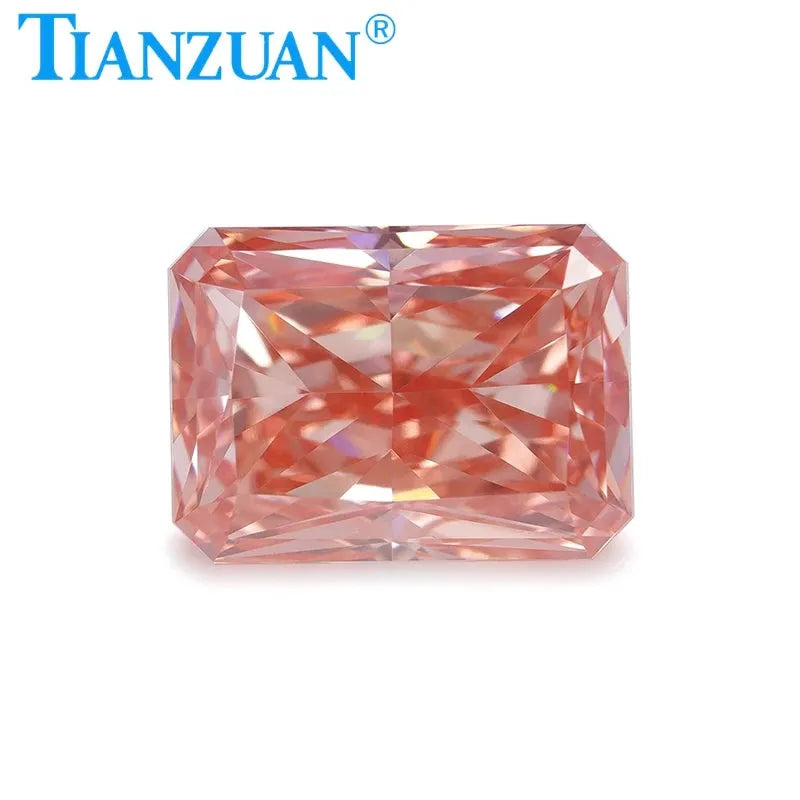 1.1CT Radiant Cut Lab-Grown CVD Diamond - Fancy Vivid Pink VVS2 Loose Gemstone with IGI Certification | Engagement Ring, Wedding Jewelry, Custom Pendant