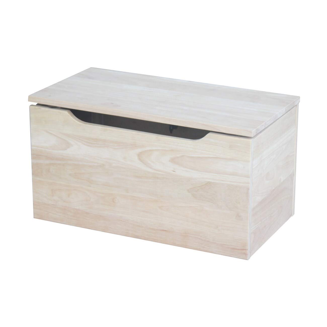 22-Inch Unfinished Wood Storage Box - Rustic Brown Organizer for Home, Office & Craft Room | Perfect for Closet, Shelving & DIY Projects