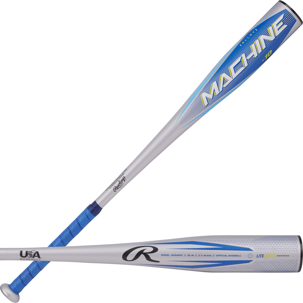 **Rawlings Machine USA Baseball Bat (10) - High Performance Youth & Adult Baseball Bat for Training & Games**