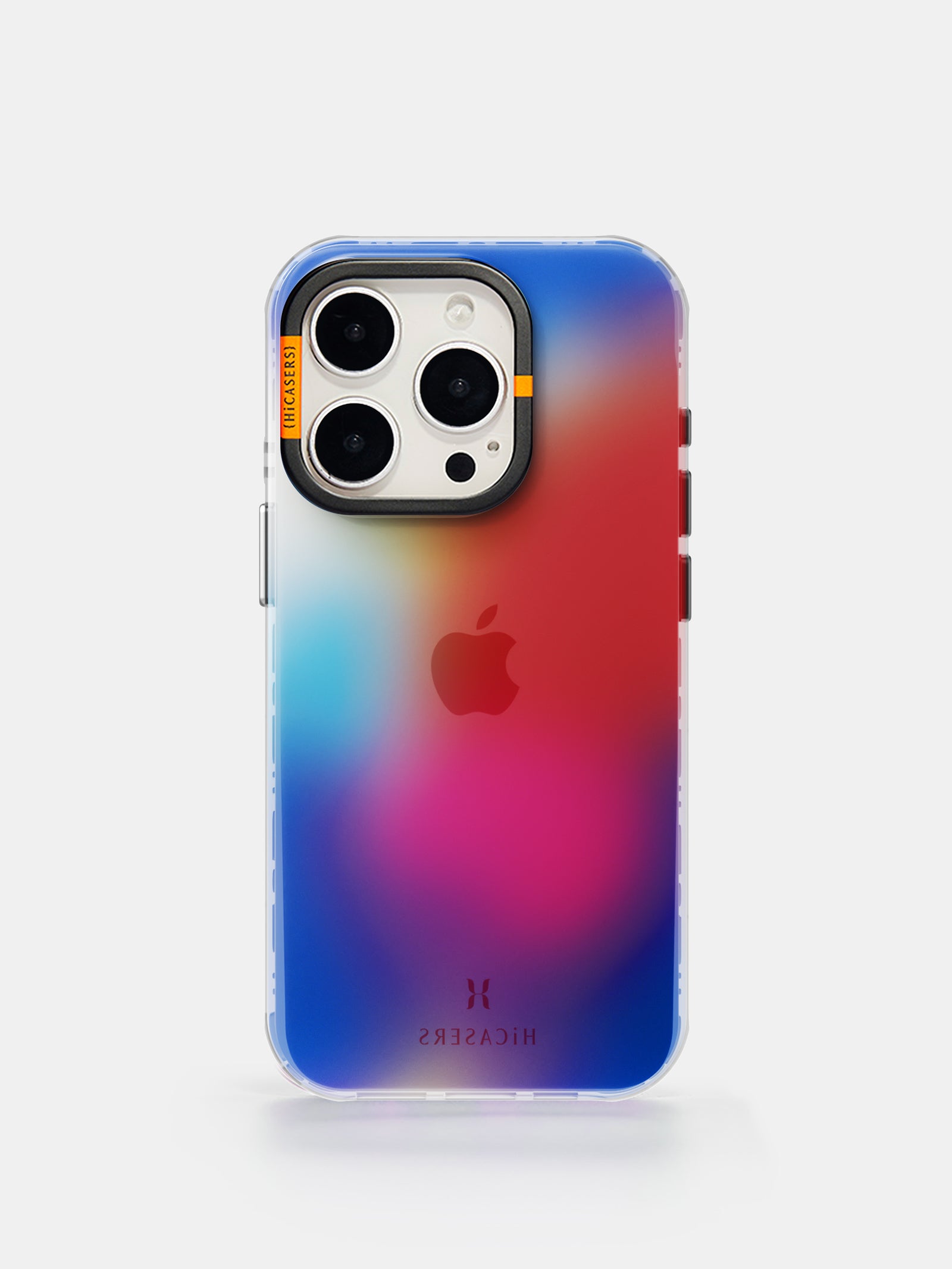 Gradient Light Dot Iridescent Phone Case - Red | Shatterproof Protective Cover for iPhone & Samsung | Perfect for Parties, Night Out & Everyday Use