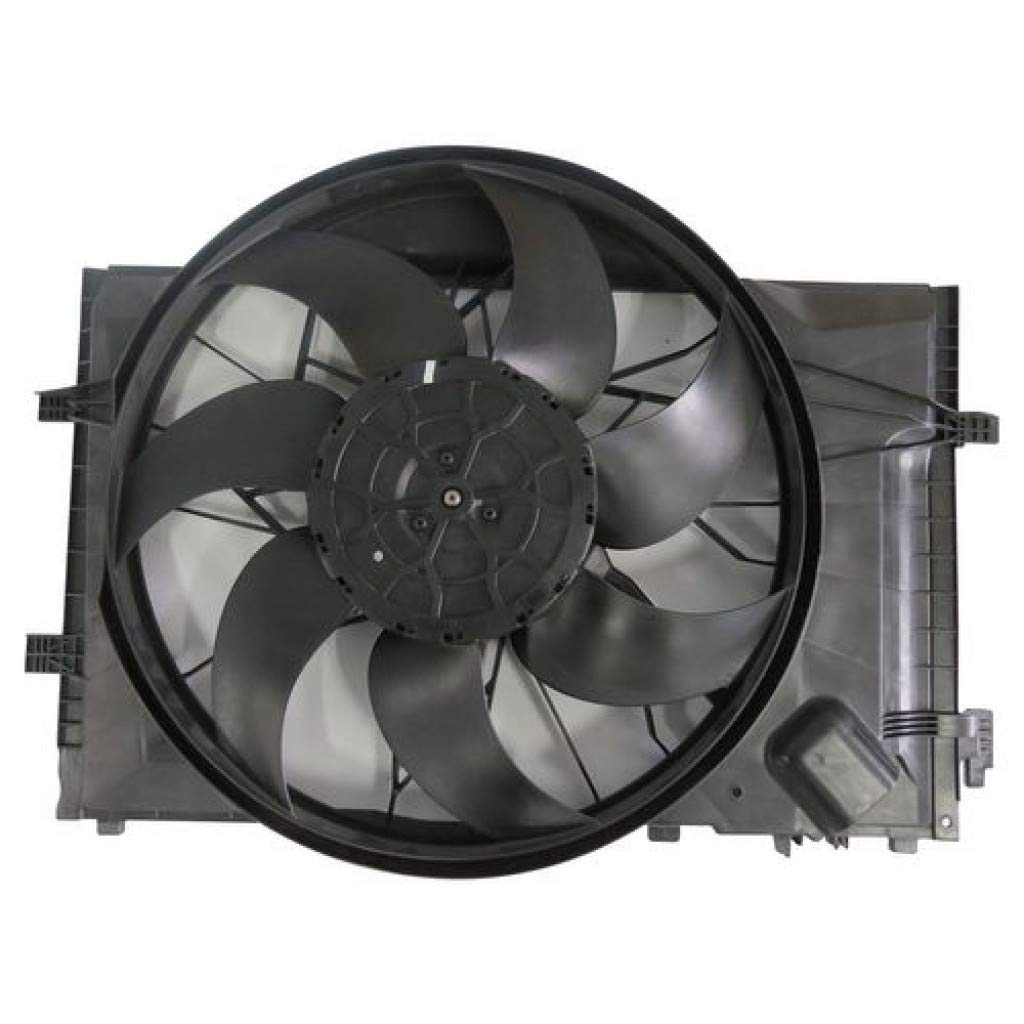 Mercedes-Benz C55 AMG C32 AMG CL55 AMG CL65 AMG Radiator & AC Condenser Fan Assembly 2001-2007 with Brushless Motor & Fan Control Module - Replacement for MB3000102 203500029328 - Perfect for Cooling System Repair & Performance Upgrades