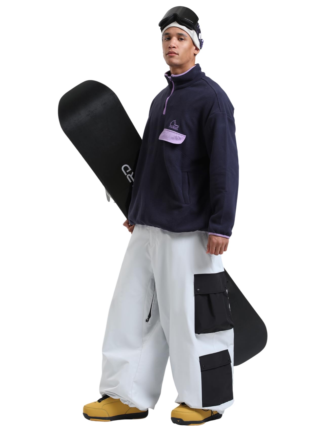 GSOU SNOW Men's & Women's Ski Pants - Waterproof Windproof Insulated Snowboard Pants with Cargo Pockets for Winter Sports & Outdoor Activities | Perfect for Skiing, Snowboarding & Cold Weather Adventures