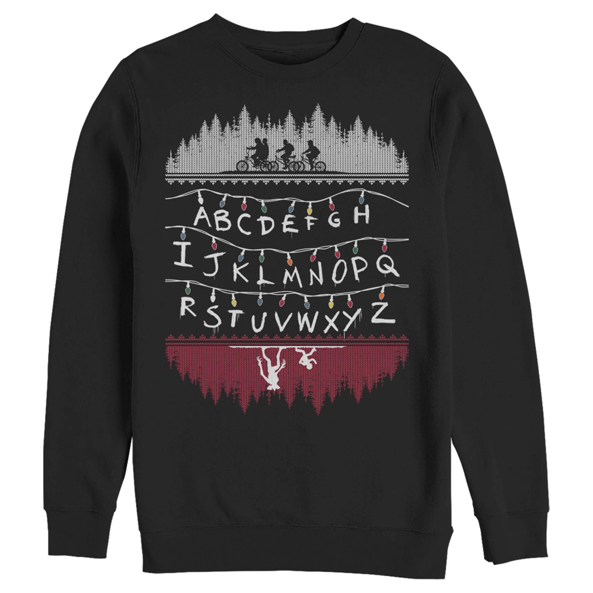 Men's Stranger Things Alphabet Sweatshirt for Casual Wear