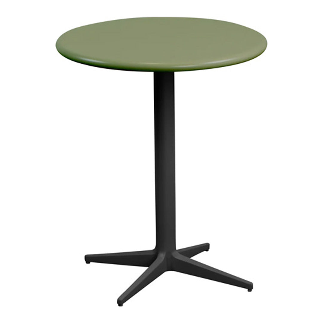 Round Drop Outdoor Cafe Table - Patio Dining Set for Garden, Backyard, and Restaurant Use