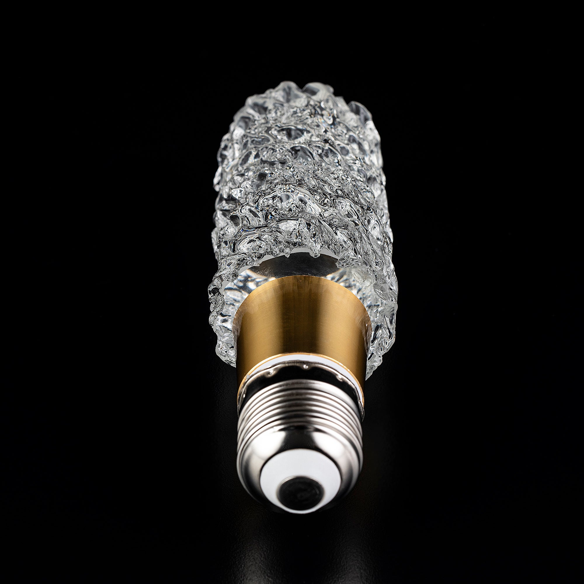 RIPPLE CYLINDER Crystal LED Light Bulb - Large Size, Energy Efficient Decorative Lighting for Home, Party & Wedding Decor